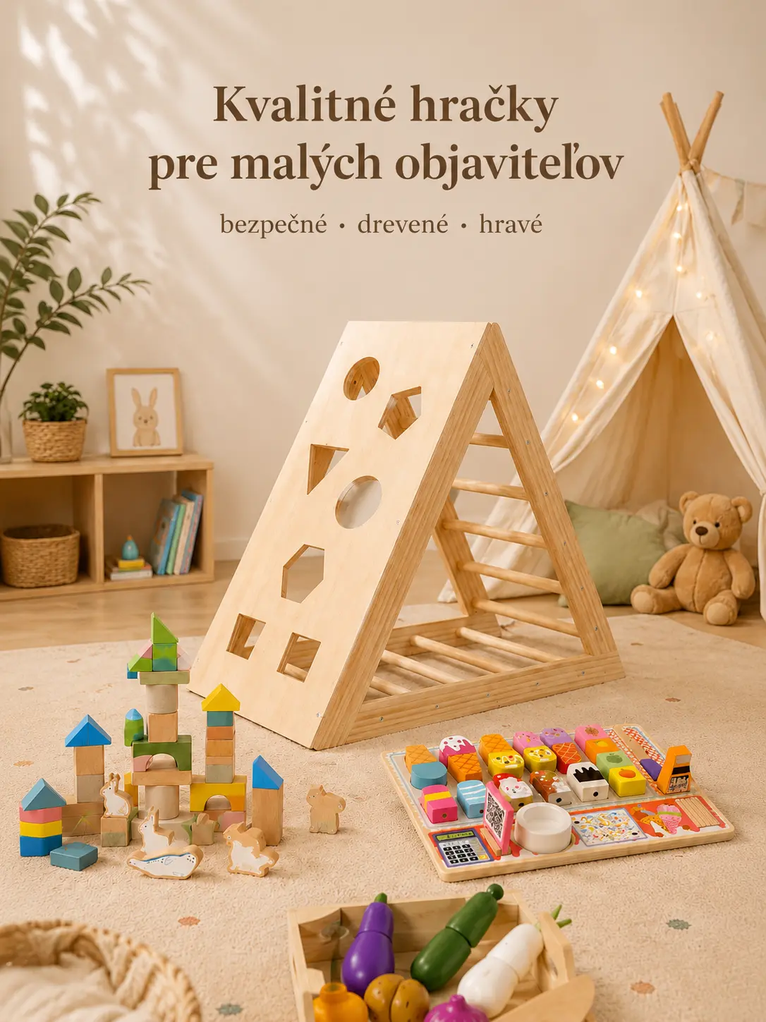 Drevené hračky pre malých objaviteľov